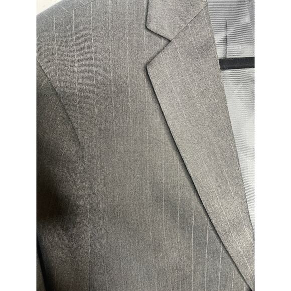 NEW! Banana Republic Men's 40R Classic Pinstripe Blazer Sportcoat Jacket Gray - Picture 6 of 9